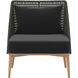 Andria Arashi Black Outdoor Lounge Chair